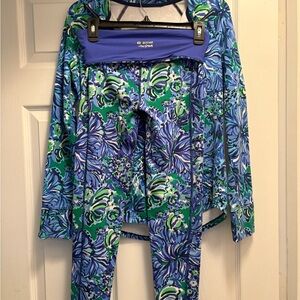 Lilly Pulitzer Vibrant Blue and Green Set